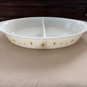 Pyrex vintage 1959 Constellation Divided Casserole Dish